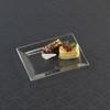 120 Dessert Plates 7.5" by 5.5" Clear Rectangle Appetizer Cake Plate Heavy Duty Bulk Party Supplies, Fancy Disposable Plastic Plates for Wedding and Birthday Party, Holiday, Easter Rectangular Plates view 2