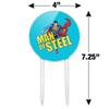 Acrylic Superman The Man of Steel Cake Topper Party Decoration for Wedding Anniversary Birthday Graduation view 2