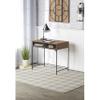 The Lakeside Collection Industrial Farmhouse Style Desk with Storage - Walnut view 2