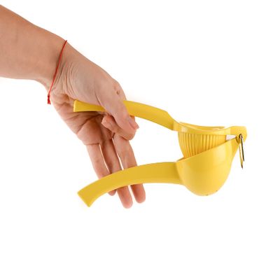 Manual Lemon Squeezer, Large Yellow Aluminum Lemon Hand Juicer, Lime Squeezer, Juice Extracting, Premium Quality, Manual Press, Great for Home, Kitchen Tool, Bar, Restaurant (6)