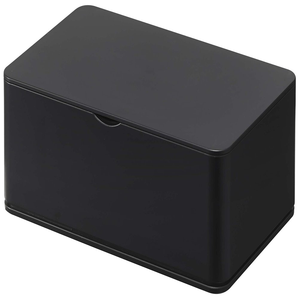 Yamazaki Industries 5579 Wet Wipes Case, Rectangle, Black, Approx. W 6.3 x D 3.9 x H 2.4 inches (16 x 10 x 6 cm), Smart Smart Paper Stopper Included