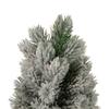 16" LED Lighted Mini Frosted Pine Christmas Tree in Cement Base view 3