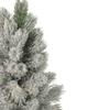 16" LED Lighted Mini Frosted Pine Christmas Tree in Cement Base view 4