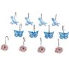 Chinoiserie Bathroom Collection - Set of 12 Shower Hooks view 1