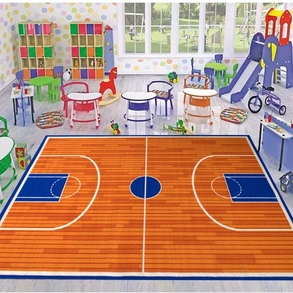 champion rugs Basketball Court Rug (92 X 120)