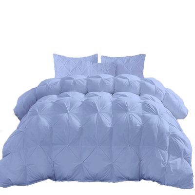 Jackson Hole Home Royal Colors 1500-TC Pinch Pleated Down Alternative Comforter King Size 102 x 90 Inches 1pc Comforter & 2 pcs Pillow Covers, 700 GSM & All Side Corner Tabs 100% Egyptian Cotton
