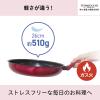 Taniguchi Metal Kogyo Smooth Super Karu I 2 Frying Pan, Gas Stove, 10.2 inches (26 cm), Red view 2