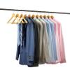 20 Pack Premium Wooden Suit Hangers - Smooth Natural Finish Heavy Duty Wood Coat Hangers - 360 Swivel Hook and Notches Clothes Hangers with Non Slip Pants Bar for Shirt, Jacket, Pant, Dress Hangers view 3