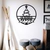 Badger Steel USA - Christmas Tree Monogram - Metal Wall Art - 18" X 18" - Black view 1
