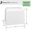 Doves Themed Mist Gray Promise Cremation Urn for Ashes with Personalization - Cultured Marble Urn - 200 Cubic Inch Capacity for a Person Weighing Up to 200 Pounds view 3