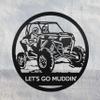 Badger Steel USA - UTV Monogram - Metal Wall Art - 24" X 24" - Black view 1