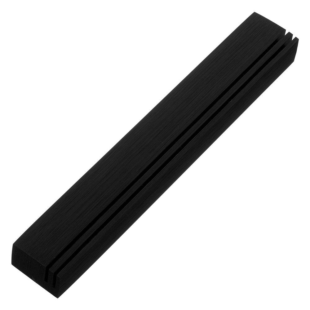 A&S Mezuzot Aluminum Mezuzah Case in Adi Sidler Track Design Door Mezuzah for Parchment Scroll Home Blessing Decor (Black, 12.5 x 1.2 Inches)