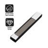A&S Mezuzot Aluminum Mezuzah Case in Adi Sidler Track Design Door Mezuzah for Parchment Scroll Home Blessing Decor (Black, 12.5 x 1.2 Inches) view 3
