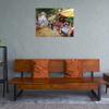 Fine Art Canvas Lunch at Caf Fontaine Canvas Wall Decor by Artist John Haskins for Living Room, Bedroom, Bathroom, Kitchen, Office, Bar, Dining & Guest Room - Ready to Hang - 20 in x 15 in view 4