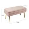 Tov Furniture Ziva Storage Bench (Blush) view 3