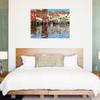 Fine Art Canvas Lunch In Venice Canvas Wall Decor by Artist John Haskins for Living Room, Bedroom, Bathroom, Kitchen, Office, Bar, Dining & Guest Room - Ready to Hang - 20 in x 15 in view 3