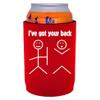 I've Got Your Back Full Bottom Can Coolie (Red) view 1
