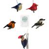 Buri Bird Ornaments with Hooks, Set of 5 Ornaments view 1