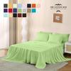 King Size 4-Piece Sheet Set 600 Thread Count Premium Soft Combed Cotton Bed Sheets fits up to 28-32 inch Deep Pocket (Stripe, Sage Green) view 2