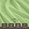 King Size 4-Piece Sheet Set 600 Thread Count Premium Soft Combed Cotton Bed Sheets fits up to 28-32 inch Deep Pocket (Stripe, Sage Green) view 4