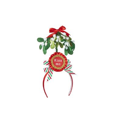 RAZ Imports 4220137 Mistletoe Headband, 13-inch Height, Polyester and Plastic