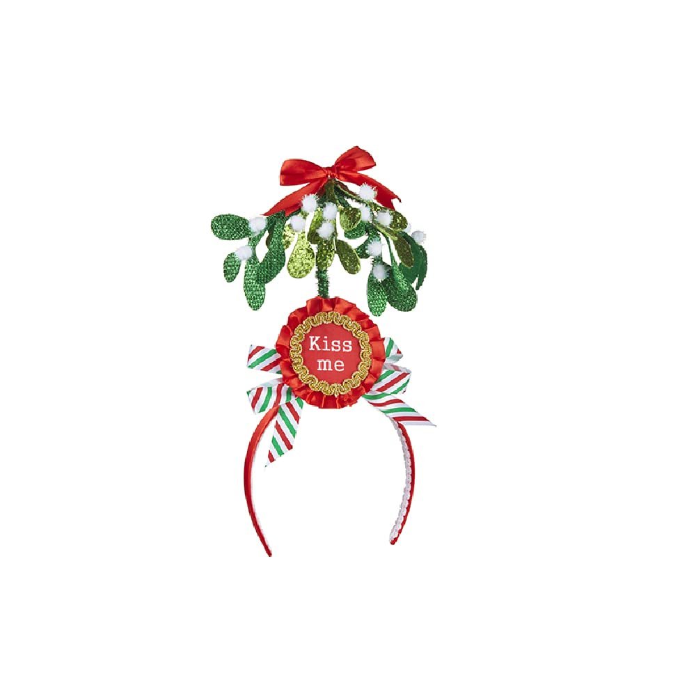 RAZ Imports 4220137 Mistletoe Headband, 13-inch Height, Polyester and Plastic