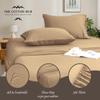 King Size 4-Piece Sheet Set 600 Thread Count Premium Soft Combed Cotton Bed Sheets fits up to 28-32 inch Deep Pocket (Solid, Taupe) view 3
