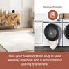 nuLOOM 6' Square Cozy Plush Area Rug, Machine Washable, Non-Slip, Soft Fluffy Shag Carpet for Living Room Bedroom Kids Room Nursery Home Decor, Loni White view 3