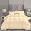 3 PC Goose Down Pinch Pleated Comforter 100% Egyptian Cotton 500 GSM Fill Power with Corner Tabs Fill Power - Ivory King/Cal King Size - Soft and Fluffy Warm Quilted Duvet Insert 2 Pillow Shams view 1
