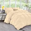 3 PC Goose Down Pinch Pleated Comforter 100% Egyptian Cotton 500 GSM Fill Power with Corner Tabs Fill Power - Ivory King/Cal King Size - Soft and Fluffy Warm Quilted Duvet Insert 2 Pillow Shams view 2