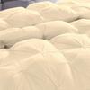 3 PC Goose Down Pinch Pleated Comforter 100% Egyptian Cotton 500 GSM Fill Power with Corner Tabs Fill Power - Ivory King/Cal King Size - Soft and Fluffy Warm Quilted Duvet Insert 2 Pillow Shams view 3