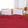 600-Series Egyption Cotton 6-Piece Bedding Comforter Set (Comforter + Duvet Cover + 1 Flat Sheet + Fitted Sheet (16" Deep Pocket) + 2 Pillow Cases), Oversized King Size, Burgundy (Maroon) view 2