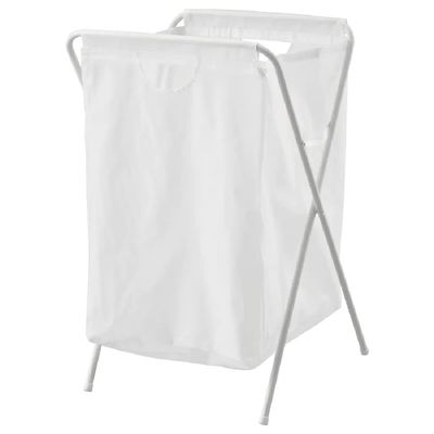 I-K-E-A JALL Laundry Bag with Stand, White 18 Gallon