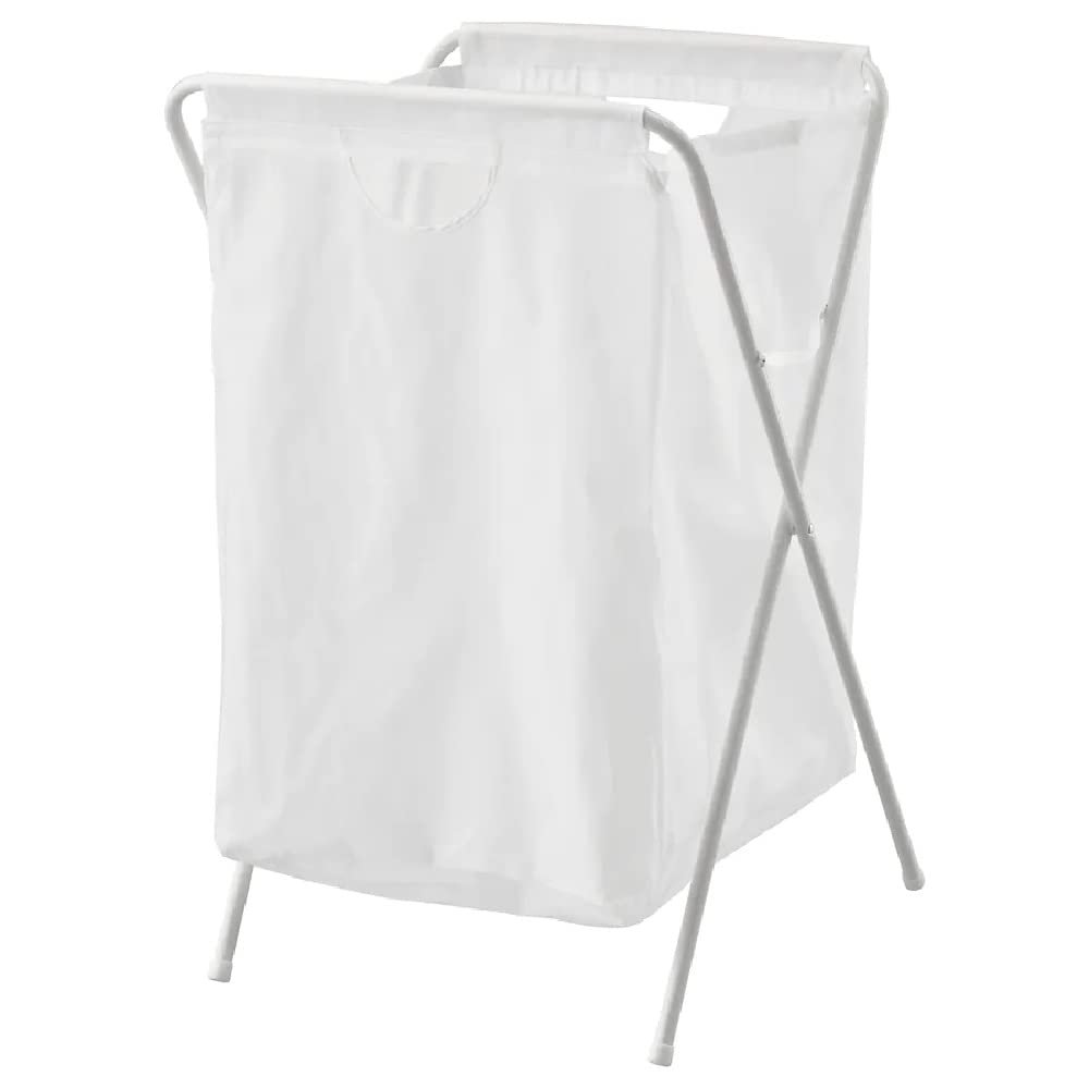 I-K-E-A JALL Laundry Bag with Stand, White 18 Gallon