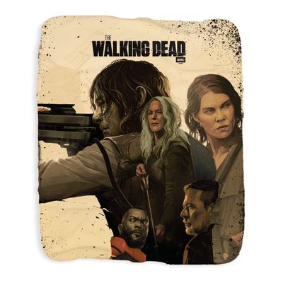 The Walking Dead Season 11B Key Art Sherpa Blanket