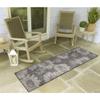Liora Manne Carmel Indoor/Outdoor Power Loomed Synthetic Blend Low Profile Area Rug - Transitional Botanical Floral Decorative (Sunflower Field Black) (1'11" x 7'6") view 1