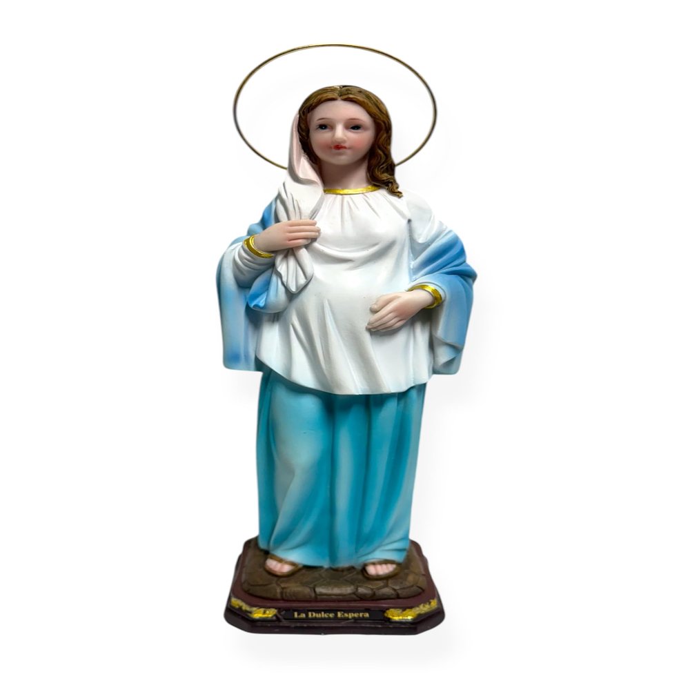 12" Imagen Estatua Nuestra Seora Virgen de la Dulce Espera Our Lady of Hope Expectation of The Blessed Virgin Mary Statue Figurine Religious Gift