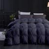 1 Piece Pinch Pleated Comforter 100% Egyptian Cotton with 4 Corner Tabs Fill 500 GSM Twin/Twin XL - Dark Grey Pin Tuck Design Lightweight, Extra Soft,Ultra Fluffy Smooth Comforter for Bedding view 2