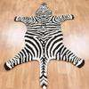 Zebra Rugs Skin 4X6 Shape Area Rugs for Modern Home Decor, Living Room, Stain-Resistant Carpet Handmade Tufted 100% Woolen Rugs, Animal Printed Carpet for Room Bedroom by Modern Carpet view 4