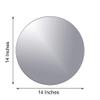 12 pcs 14 Inch Round Glass Mirrors for Centerpieces Table Decorations | 14" Circle Shape Clear Trays Candle Plates for Wedding Birthday Christmas Party Wholesale Bulk Supplies view 2