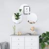 12 pcs 16-Inch Round Glass Mirrors for Centerpieces Table Decorations | 16" Circle Shape XL Clear Candle Plates for Wedding Birthday Party Wholesale Bulk Supplies view 3