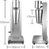 CNCEST Milkshake Machine, Stainless Steel Single Head Electric Milkshake Machine Smoothie Beverage Mixer, Commercial Retro Die-Casting Mixing Two-Speed Milkshake Mixer view 2