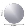 16 pcs 16-Inch Round Glass Mirrors for Centerpieces Table Decorations | 16" Circle Shape XL Clear Candle Plates for Holiday Parties Wedding Reception Event Christmas Table Decorations Bulk Supplies view 4