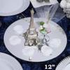 12 pcs 12-Inch Round Glass Mirrors for Centerpieces Table Decorations | 12" Circle Shape Clear Candle Plates for Wedding Birthday Party Wholesale Bulk Supplies view 3
