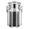 30L/ 7.9Gallon Stainless Steel Milk Can with Sealing Lid, Heavy Duty Milk Bucket Wine Pail Bucket Sealed Milk Cans Tote Jug for Milk and Wine Container Storage, Easy Use view 1