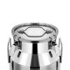 30L/ 7.9Gallon Stainless Steel Milk Can with Sealing Lid, Heavy Duty Milk Bucket Wine Pail Bucket Sealed Milk Cans Tote Jug for Milk and Wine Container Storage, Easy Use view 2