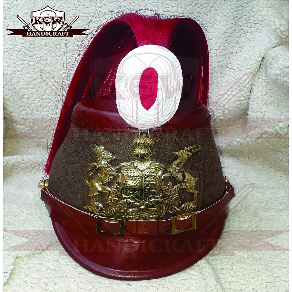 Parussian Shako Helmet for Officer Ranks of The Jagerbatallion Tschako Helmet-j6