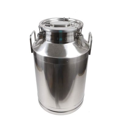 60L/ 15.8Gallon Stainless Steel Milk Can with Sealing Lid, Heavy Duty Milk Bucket Wine Pail Bucket Sealed Milk Cans Tote Jug for Milk and Wine Container Storage, Easy Use