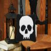 C&F Home Skull Skeleton Hooked Halloween Small Petite Accent Pillow 8" x 8" Spooky Graveyard Smash Cute Cozy Home Living Room Couch Sofa Bed Bedding Decor Decoration 8" x 8" Black view 2