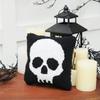 C&F Home Skull Skeleton Hooked Halloween Small Petite Accent Pillow 8" x 8" Spooky Graveyard Smash Cute Cozy Home Living Room Couch Sofa Bed Bedding Decor Decoration 8" x 8" Black view 4
